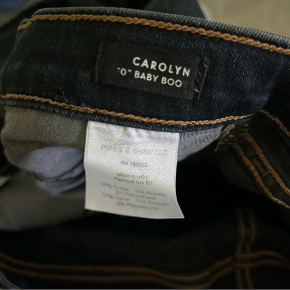 Veronica Beard Carolyn 10" Baby Boot Crop Fray Hem Jeans in Dark Slate Sz 30 - Picture 9 of 11